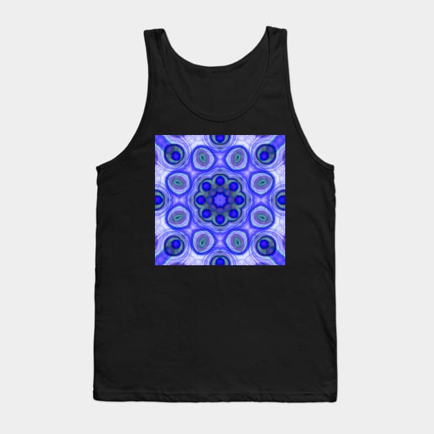 abstract peacock feather kaleidoscope Tank Top by hereswendy